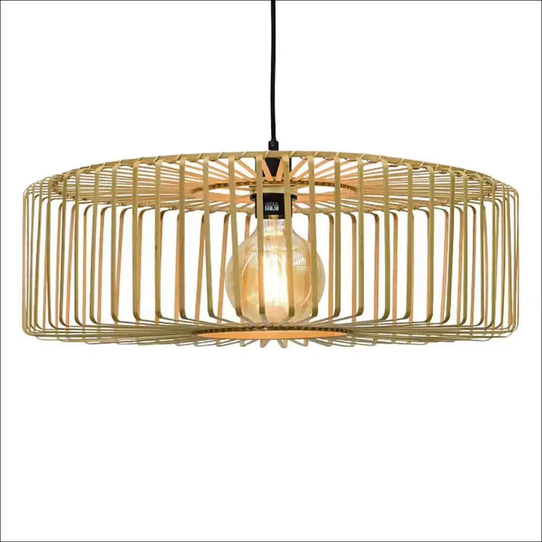 Pakabinamas bambukinis šviestuvas DI9763 - €65 Save 55% 50-100, __label:Pristatymas 1-2 d.d., color-ruda, interjeras,