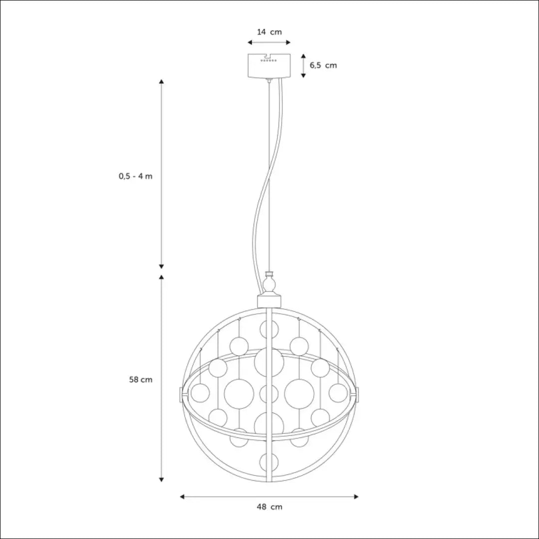 Pakabinamas LED šviestuvas DI7862 - €128 Save 60% 100-200, __label:Pristatymas 1-2 d.d., color-juoda, interjeras,