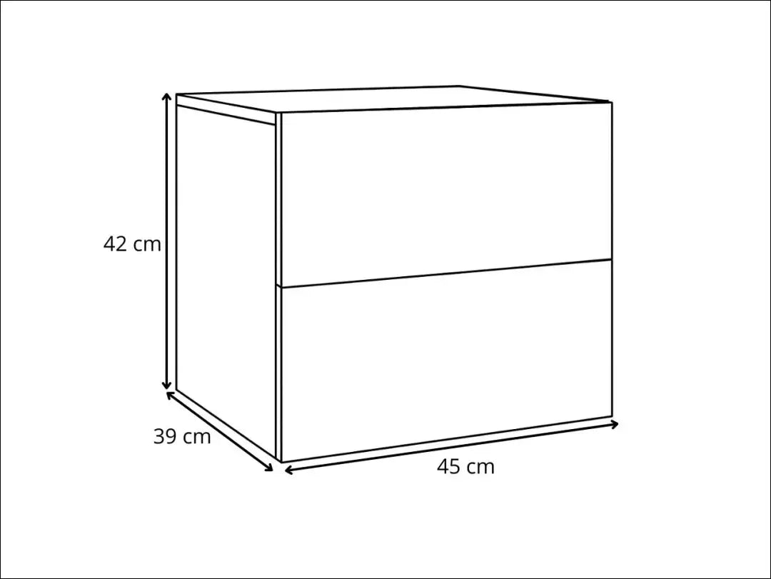 Pakabinamas naktinis staliukas GI628 - €83 Save 50% 50-100, __label:Pristatymas 1-2 d.d., color-balta,