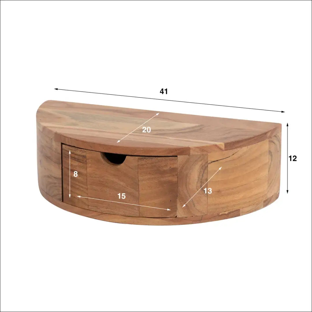 Pakabinamas naktinis staliukas GI641 - €45 Save 50% 25-50, __label:Pristatymas 1-2 d.d., color-ruda,