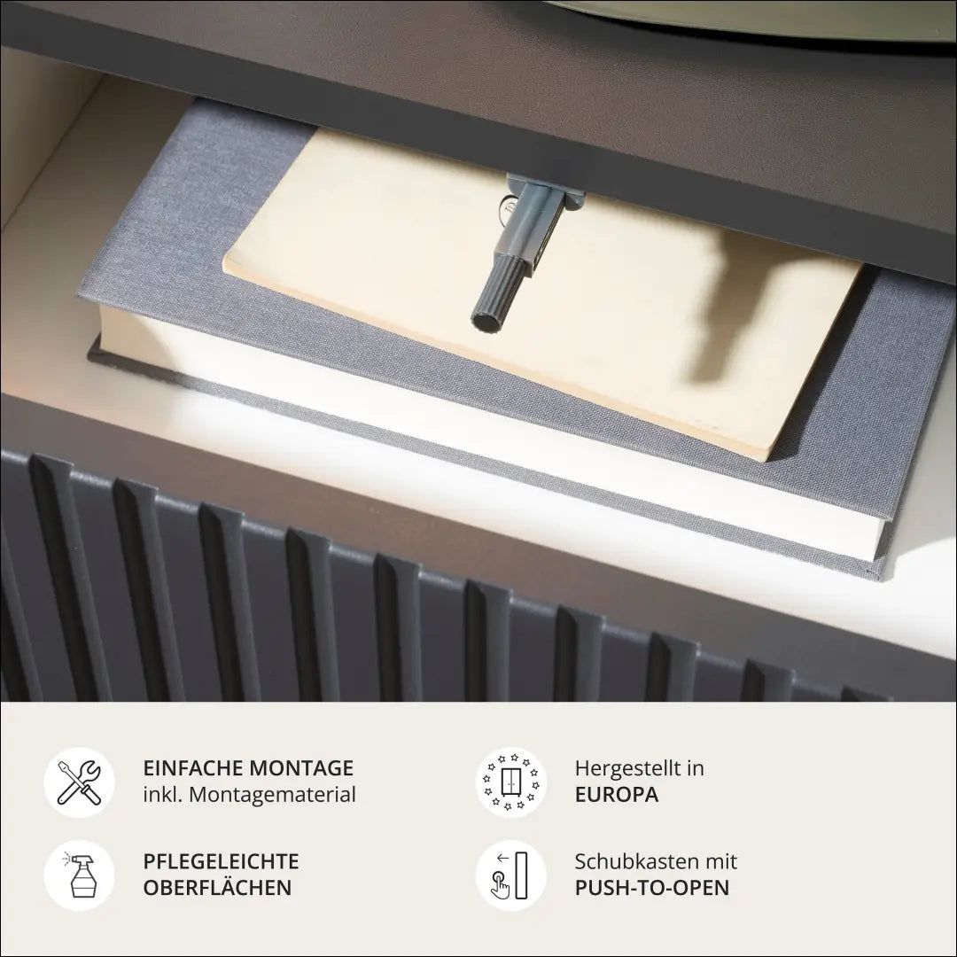 Pakabinamas naktinis staliukas GI828 - €53 Save 50% 50-100, __label:Pristatymas 1-2 d.d., color-pilka,