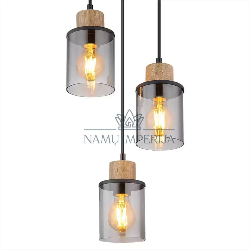 Pakabinamas šviestuvas DI10036 - €12 Save 80% __label:Pristatymas 1-2 d.d., color-juoda, color-ruda, material-mediena,