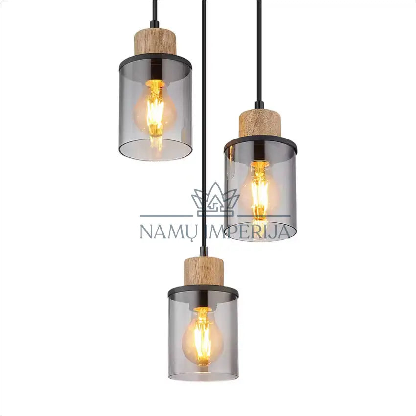 Pakabinamas šviestuvas DI10036 - €12 Save 80% __label:Pristatymas 1-2 d.d., color-juoda, color-ruda, material-mediena,
