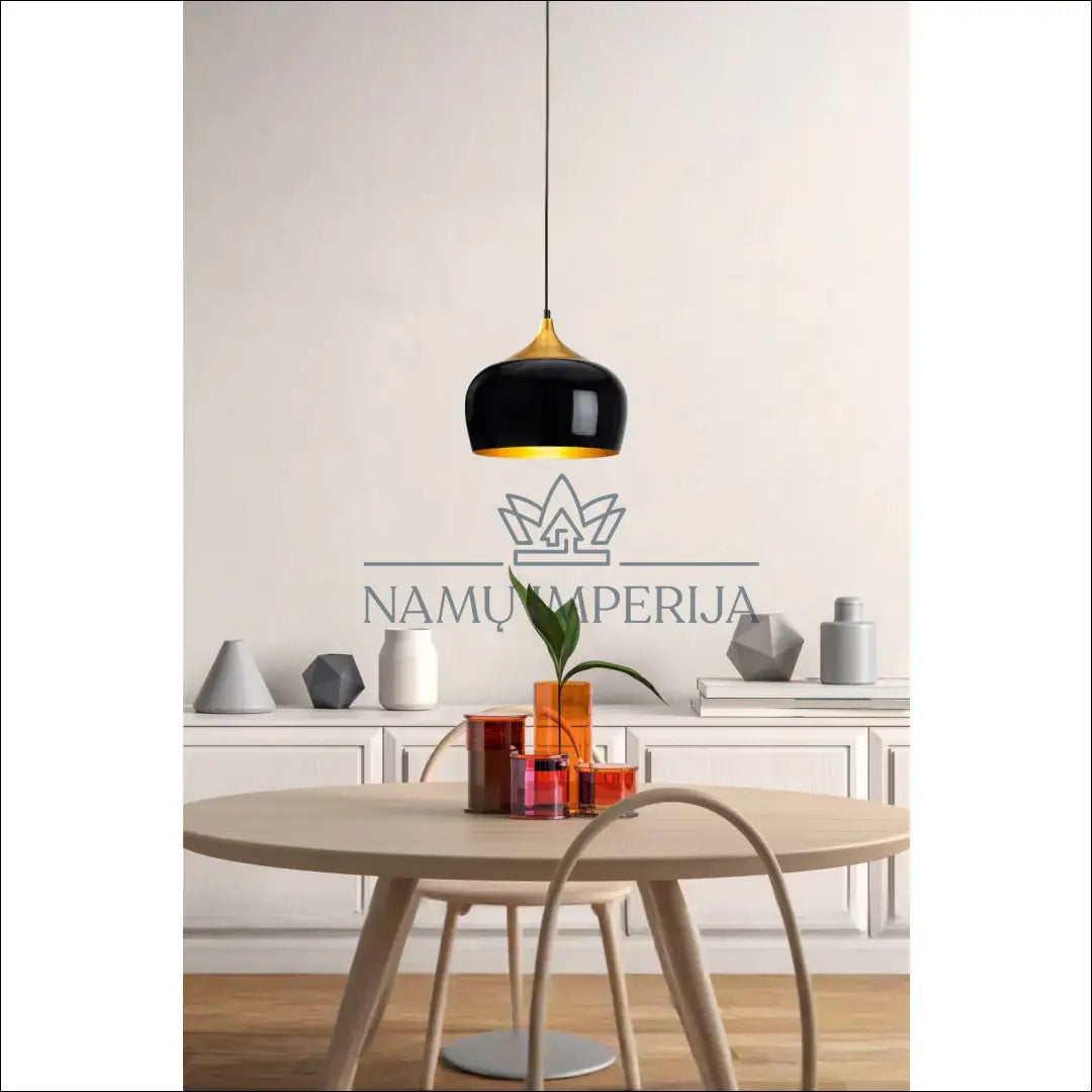 Pakabinamas šviestuvas DI10202 - €50 Save 50% 50-100, __label:Pristatymas 1-2 d.d., color-auksine, color-juoda,
