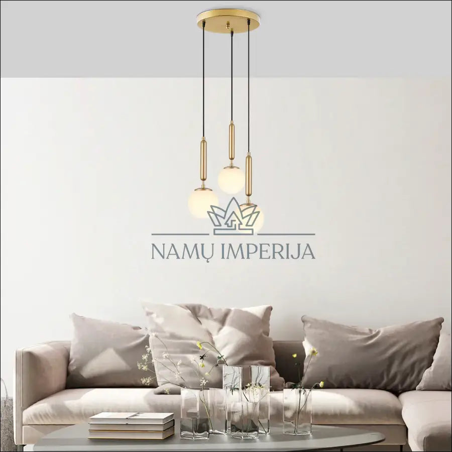 Pakabinamas šviestuvas DI10222 - €87 Save 50% 50-100, __label:Pristatymas 1-2 d.d., color-auksine, color-balta,