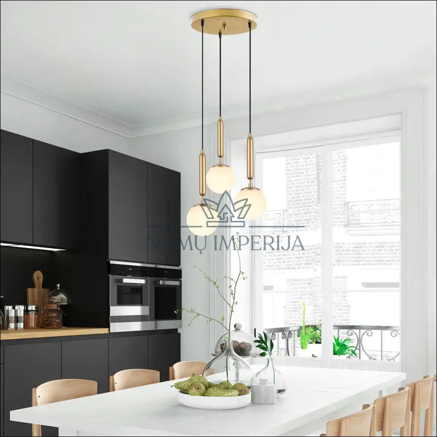 Pakabinamas šviestuvas DI10222 - €87 Save 50% 50-100, __label:Pristatymas 1-2 d.d., color-auksine, color-balta,