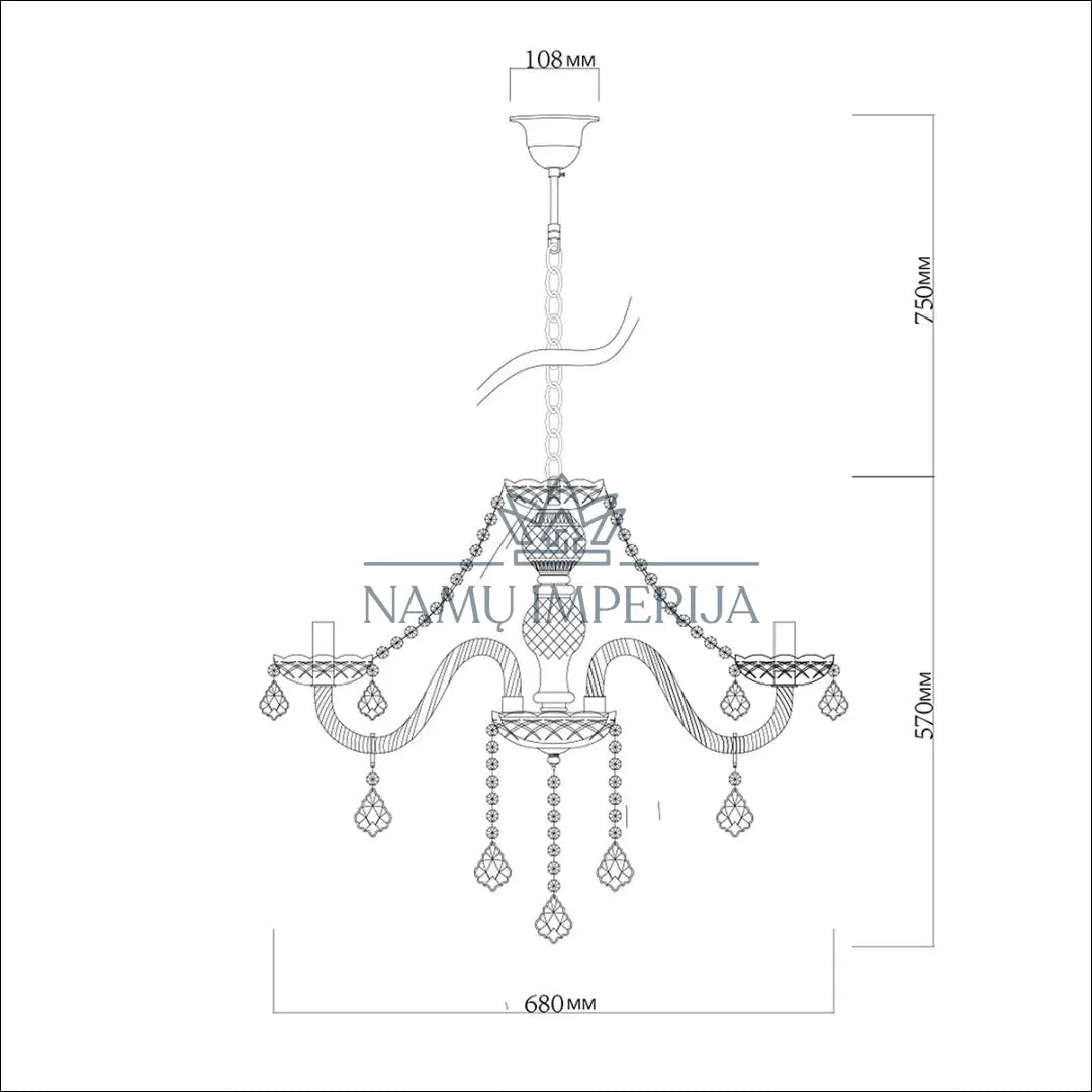 Pakabinamas šviestuvas DI10324 - €125 Save 50% 100-200, __label:Pristatymas 1-2 d.d., color-sidabrine, interjeras,