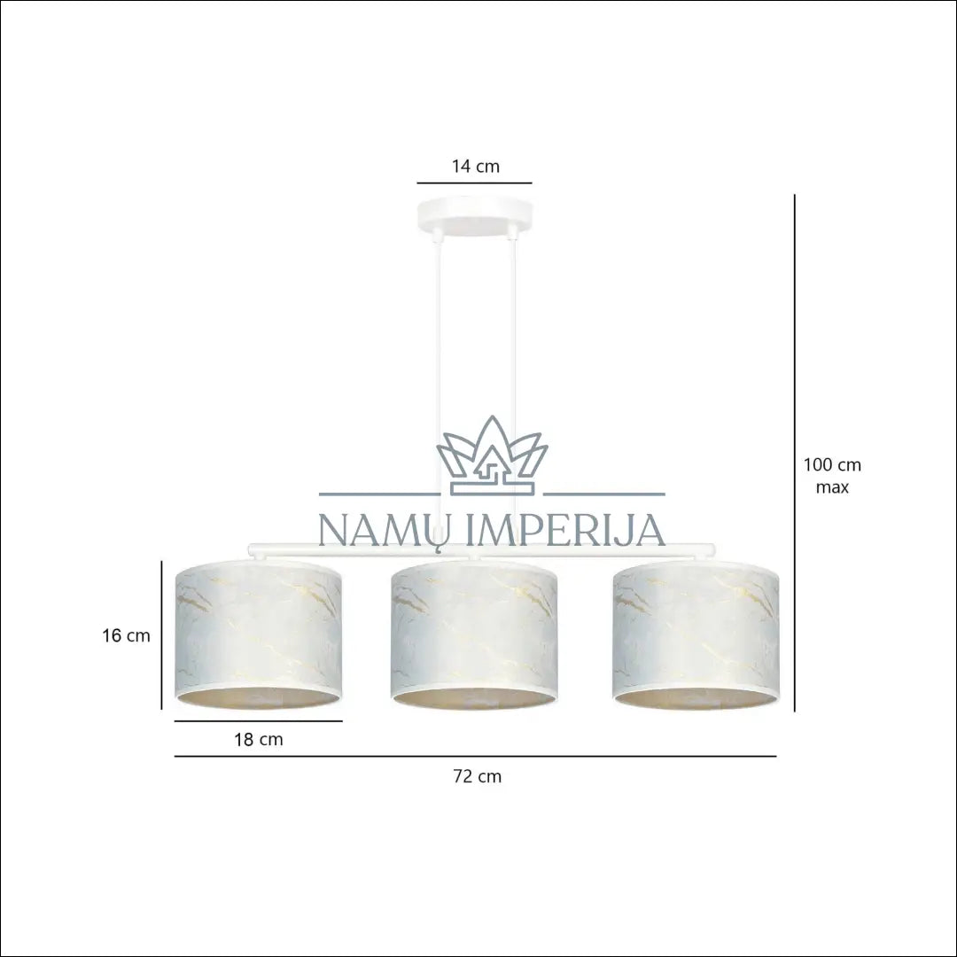 Pakabinamas šviestuvas DI10325 - €64 Save 50% 50-100, __label:Pristatymas 1-2 d.d., color-auksine, color-balta,