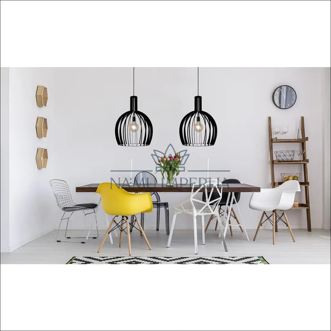 Pakabinamas šviestuvas DI10339 - €140 Save 50% 100-200, __label:Pristatymas 1-2 d.d., color-juoda, interjeras,