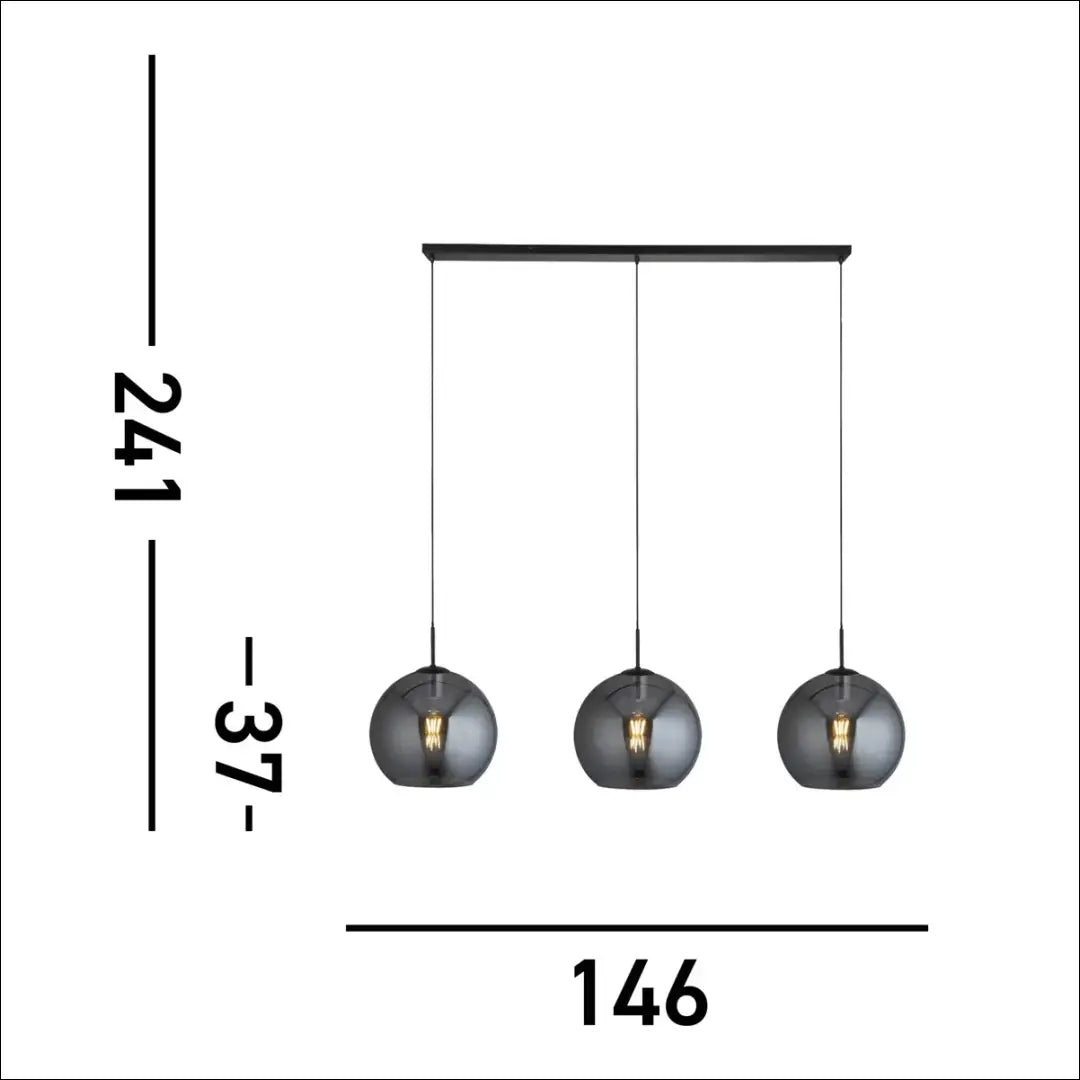 Pakabinamas šviestuvas DI10483 - €163 Save 50% 100-200, __label:Pristatymas 1-2 d.d., color-juoda, interjeras,