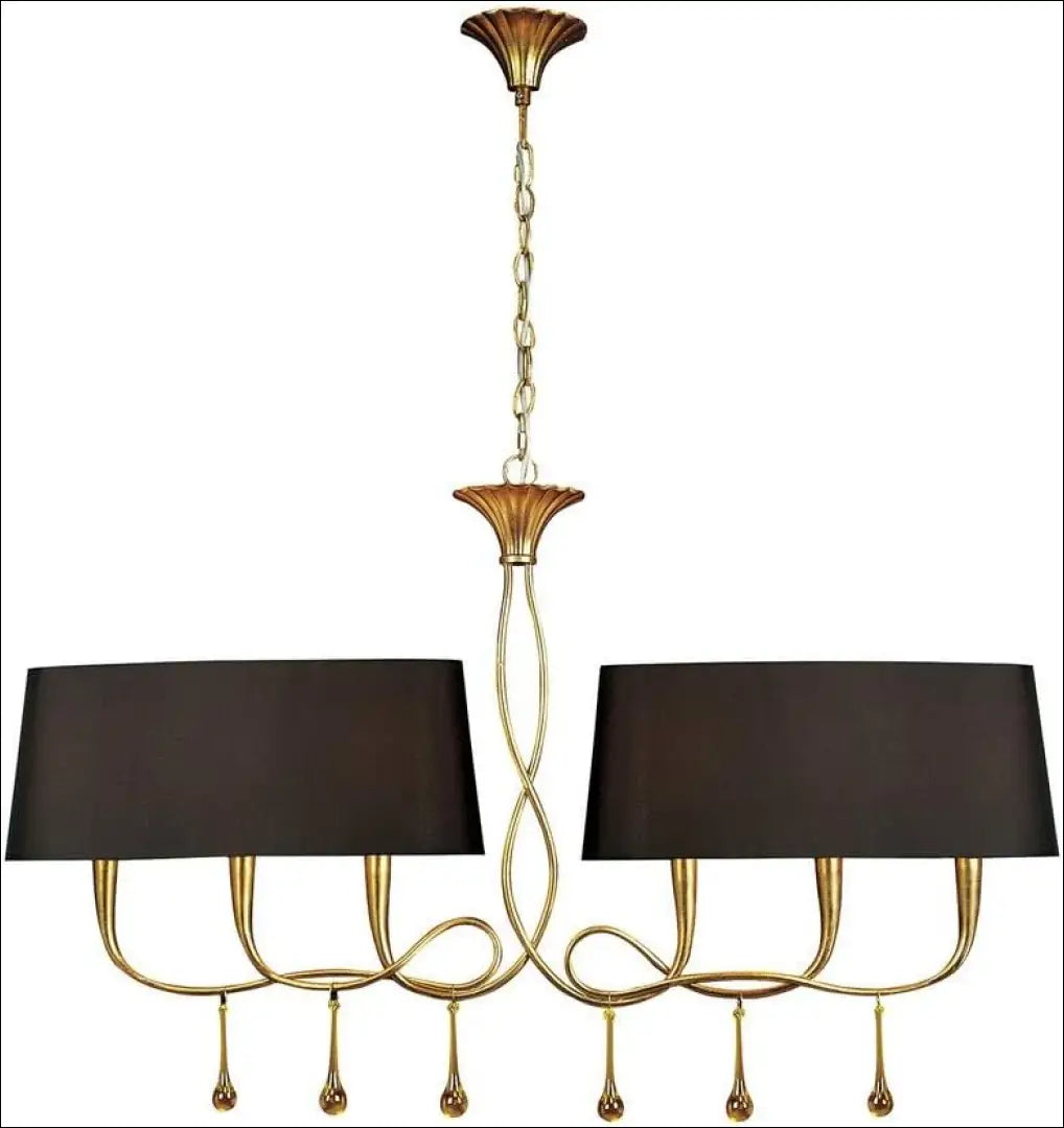 Pakabinamas šviestuvas DI10510 - €176 Save 60% 100-200, __label:Pristatymas 1-2 d.d., color-auksine, color-juoda,