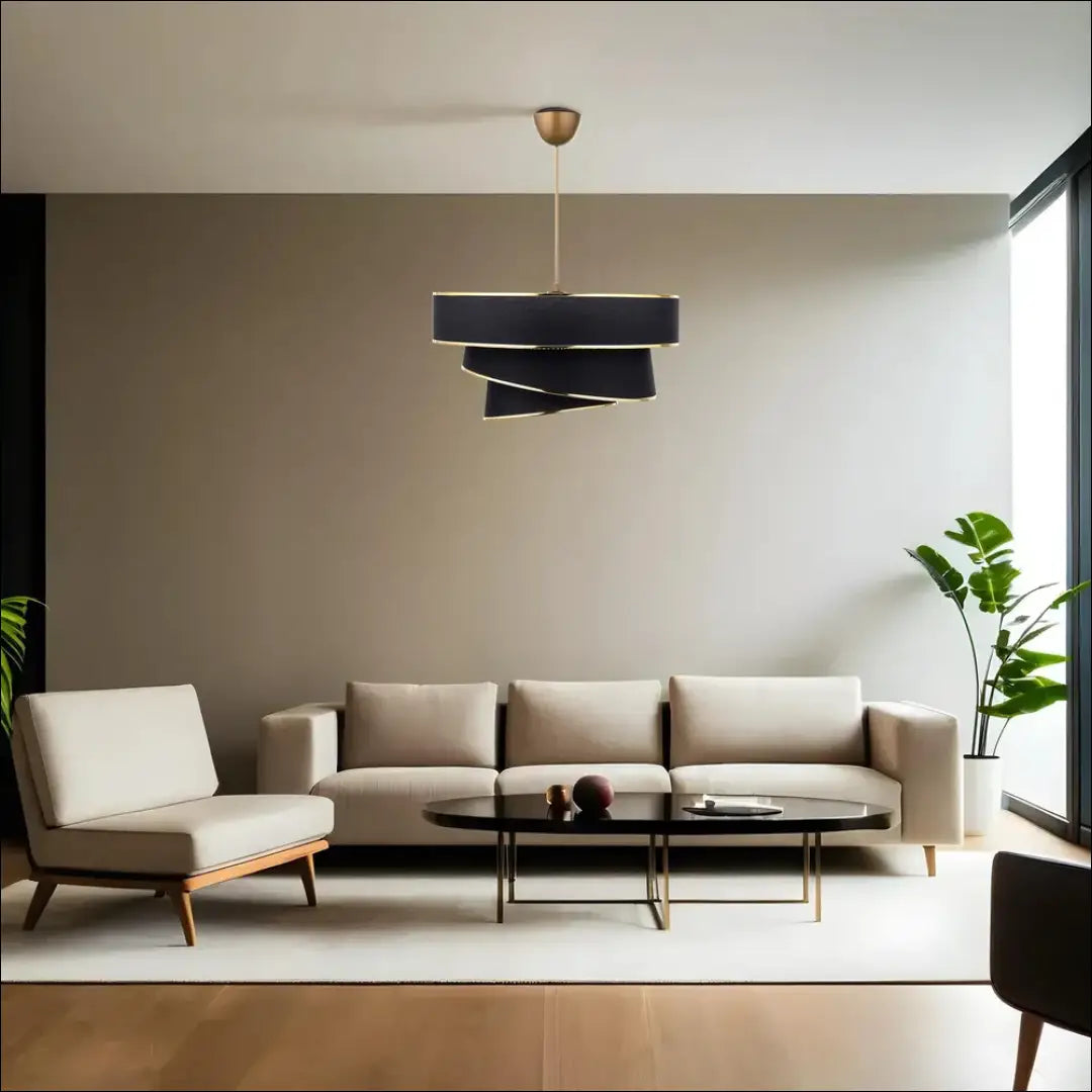 Pakabinamas šviestuvas DI10530 - €25 Save 50% 25-50, __label:Pristatymas 1-2 d.d., color-auksine, color-juoda,