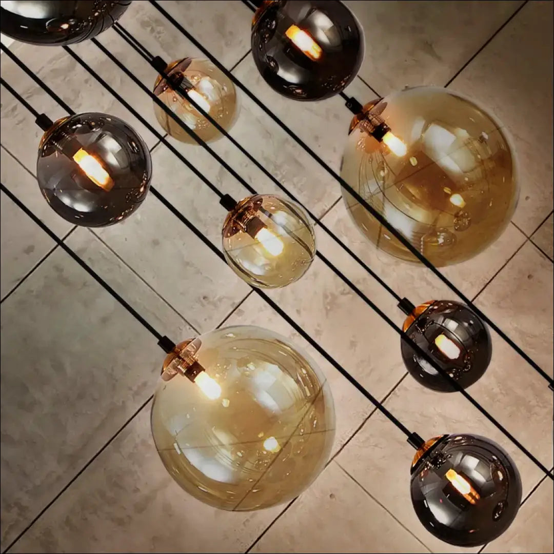 Pakabinamas šviestuvas DI10894 - €575 Save 50% __label:Pristatymas 1-2 d.d., color-juoda, color-ruda, interjeras,