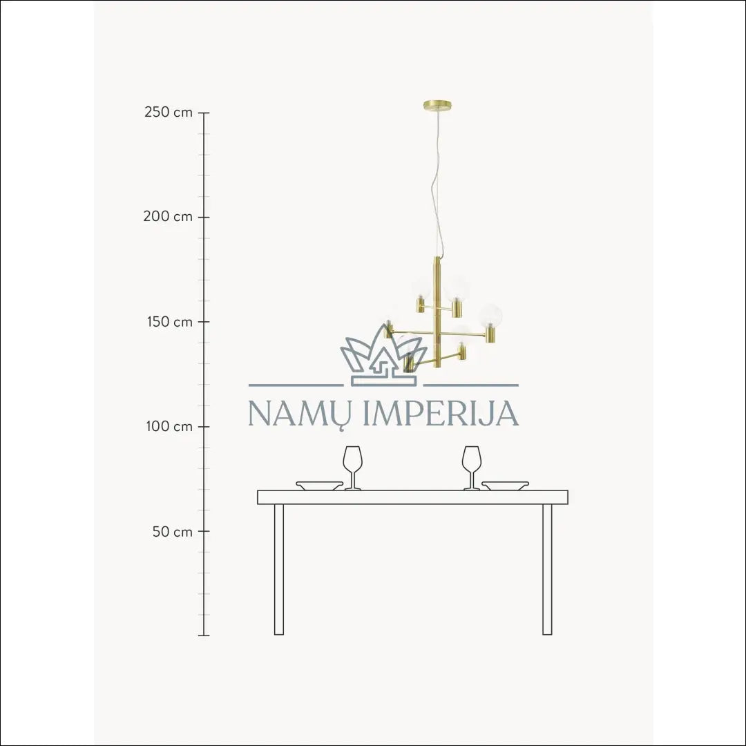 Pakabinamas šviestuvas DI6751 - €100 Save 50% 100-200, __label:Pristatymas 1-2 d.d., color-auksine, interjeras,