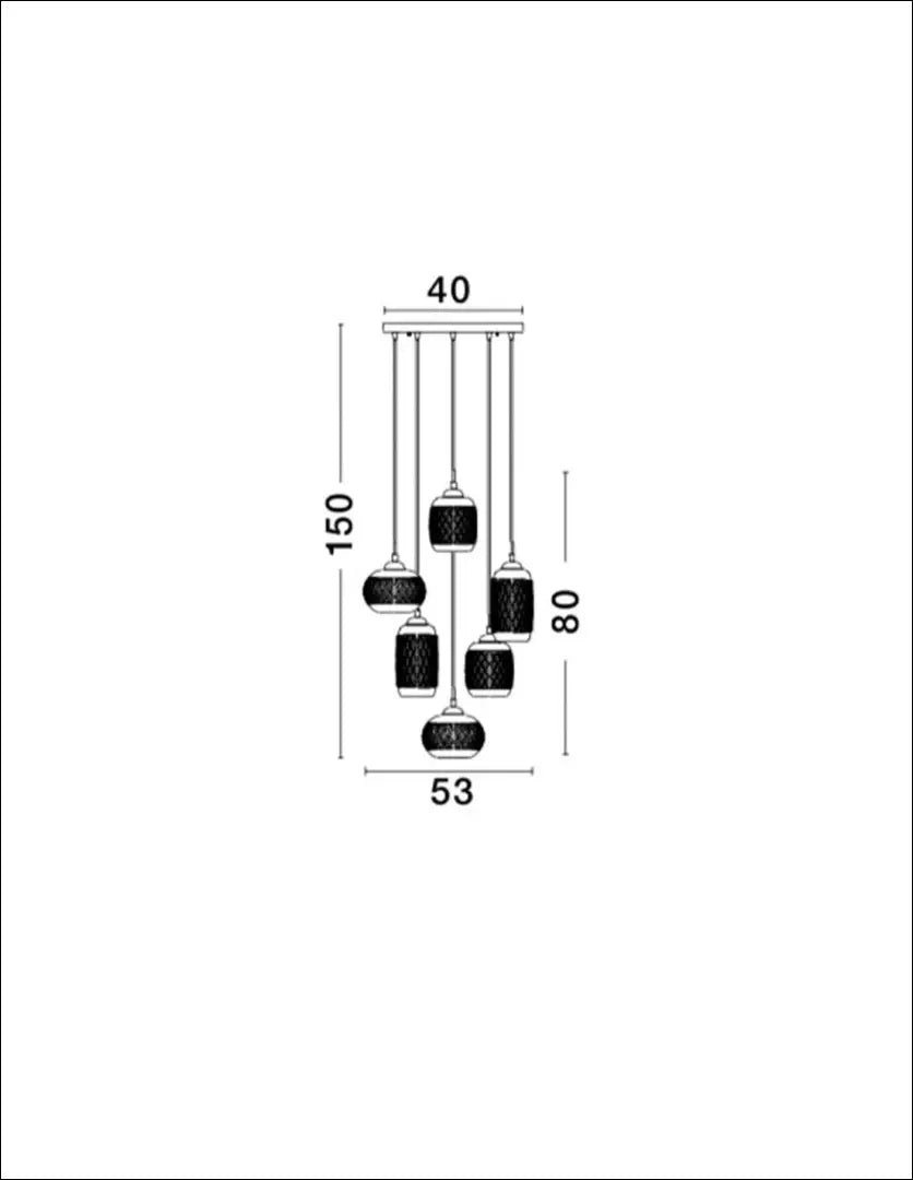 Pakabinamas šviestuvas DI6759 - €192 Save 65% 100-200, __label:Pristatymas 1-2 d.d., color-ruda, interjeras,