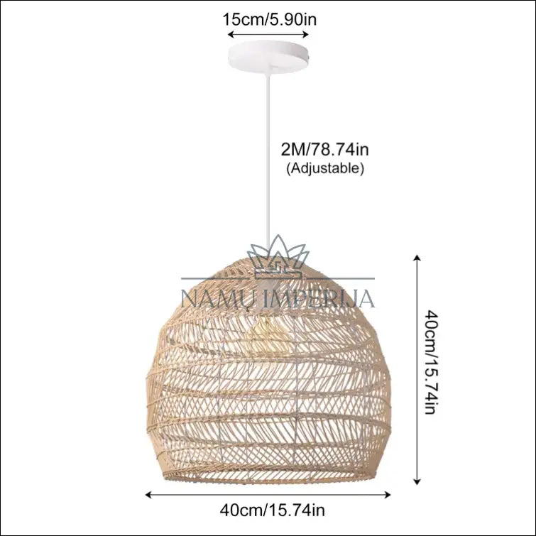 Pakabinamas šviestuvas DI7856 - €48 Save 50% 25-50, __label:Pristatymas 1-2 d.d., color-ruda, interjeras,