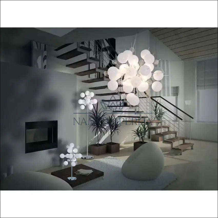 Pakabinamas šviestuvas DI9929 - €135 Save 50% 100-200, __label:Pristatymas 1-2 d.d., color-balta, color-sidabrine,