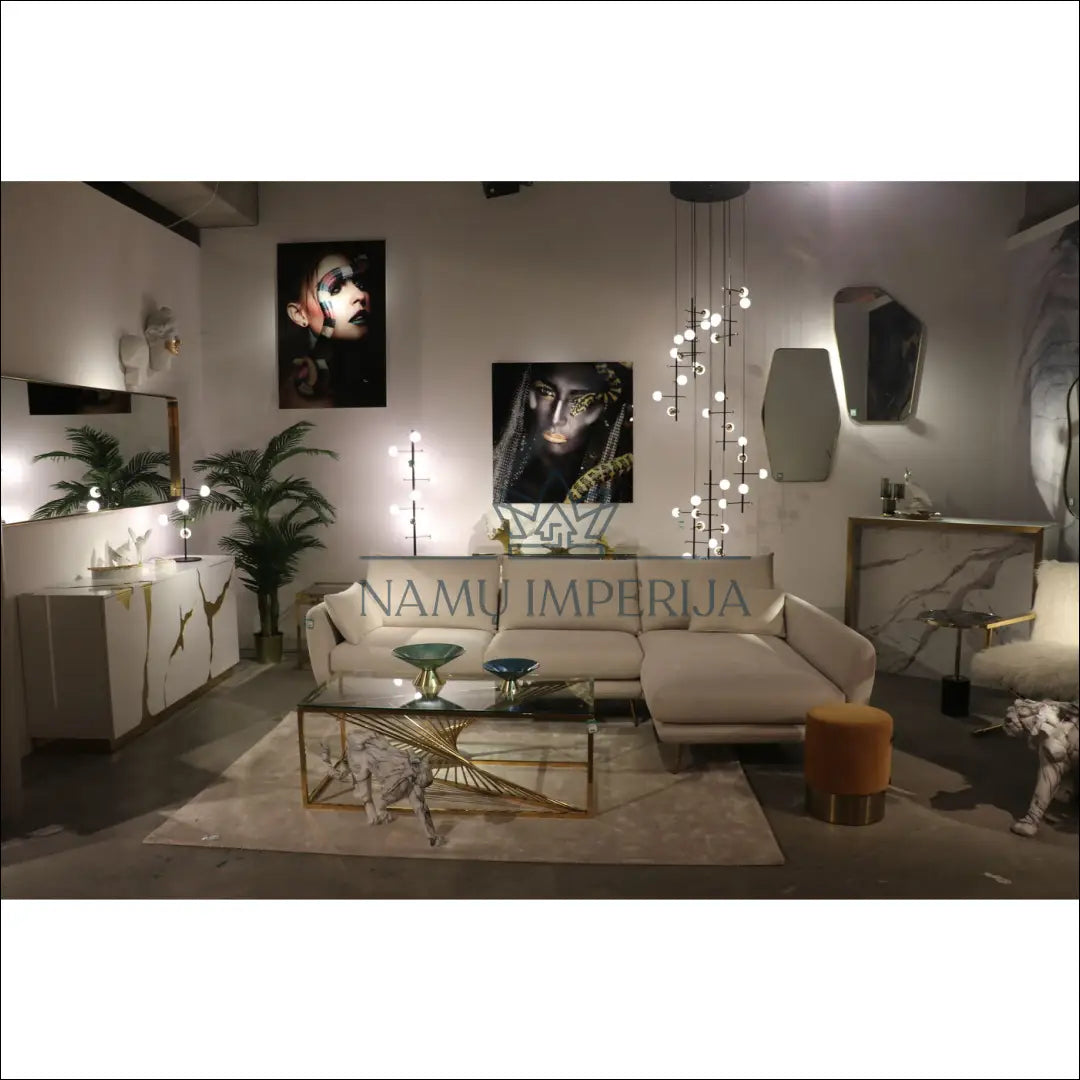 Pakabinamas šviestuvas ’Kare Design’ DI10241 - €740 Save 50% __label:Pristatymas 1-2 d.d., color-auksine, color-balta,