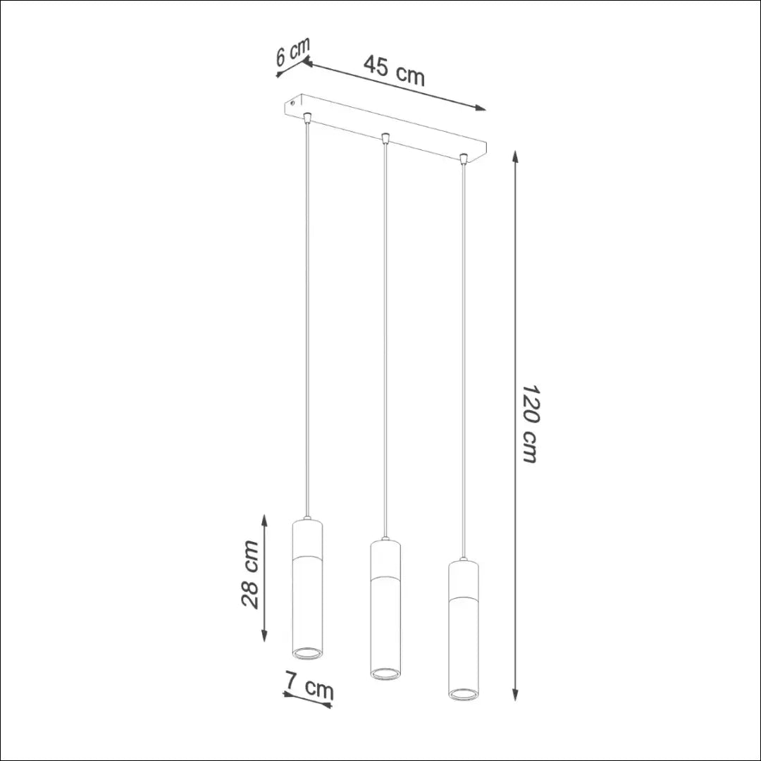 Pakabinamas šviestuvas SOLLUX ZANE 3 DA462 - €85 Save 50% 50-100, __label:Pristatymas 1-2 d.d., lubiniai-sviestuvai,