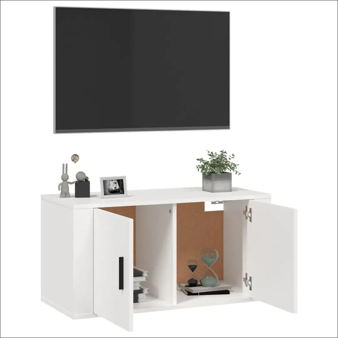 Pakabinamas TV staliukas SI1666 - €30 Save 55% 25-50, __label:Pristatymas 1-2 d.d., color-balta, material-mediena,