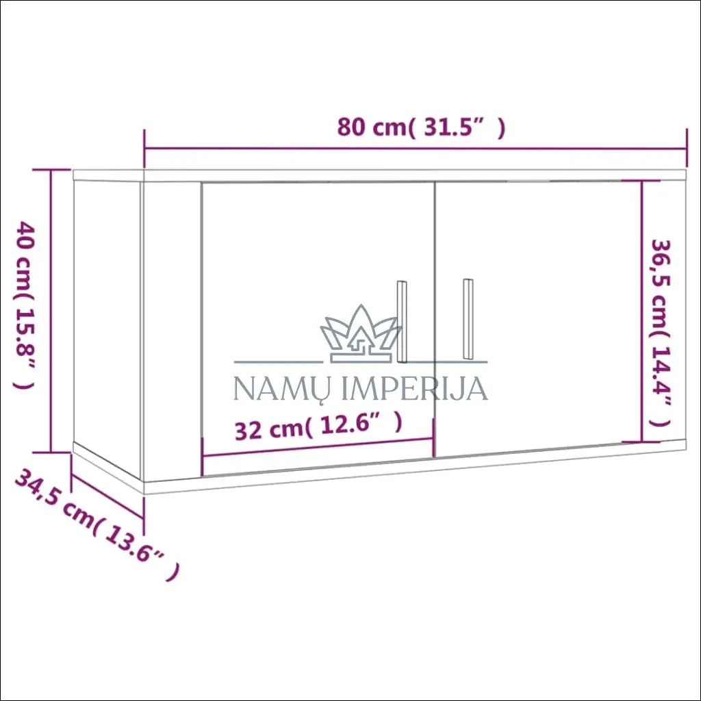 Pakabinamas TV staliukas SI1666 - €30 Save 55% 25-50, __label:Pristatymas 1-2 d.d., color-balta, material-mediena,