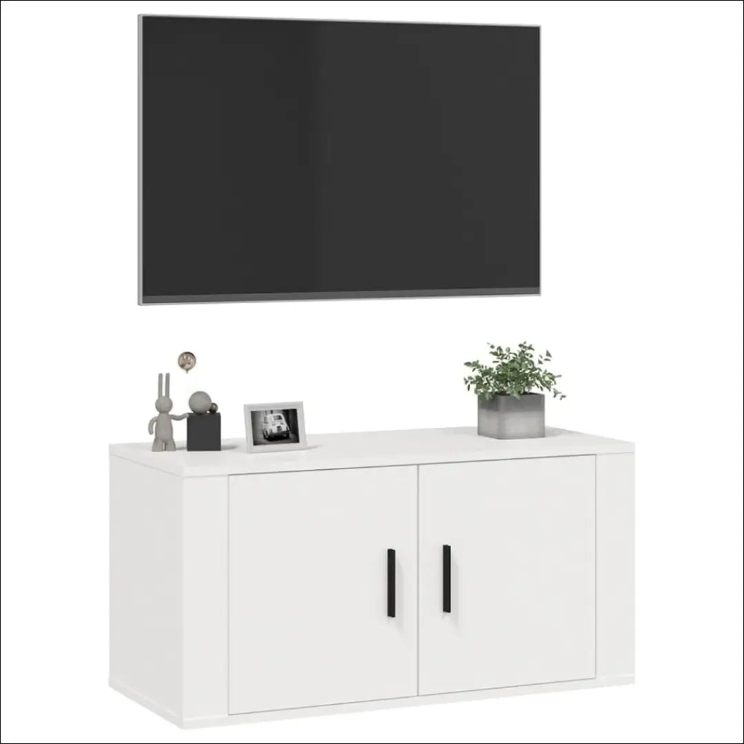 Pakabinamas TV staliukas SI1666 - €30 Save 55% 25-50, __label:Pristatymas 1-2 d.d., color-balta, material-mediena,