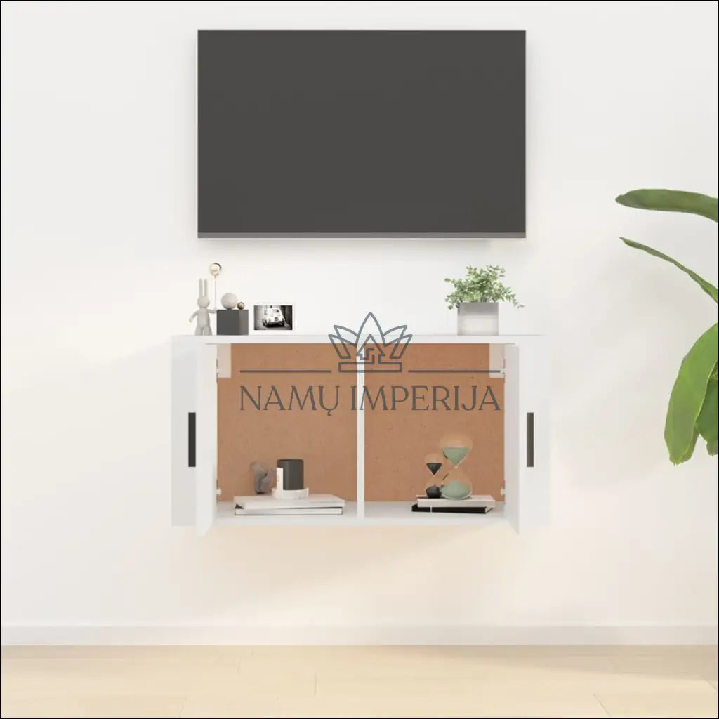 Pakabinamas TV staliukas SI1666 - €30 Save 55% 25-50, __label:Pristatymas 1-2 d.d., color-balta, material-mediena,