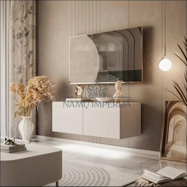 Pakabinamas TV staliukas SI1762 - €49 Save 75% 25-50, __label:Pristatymas 1-2 d.d., color-kremas, material-mediena,
