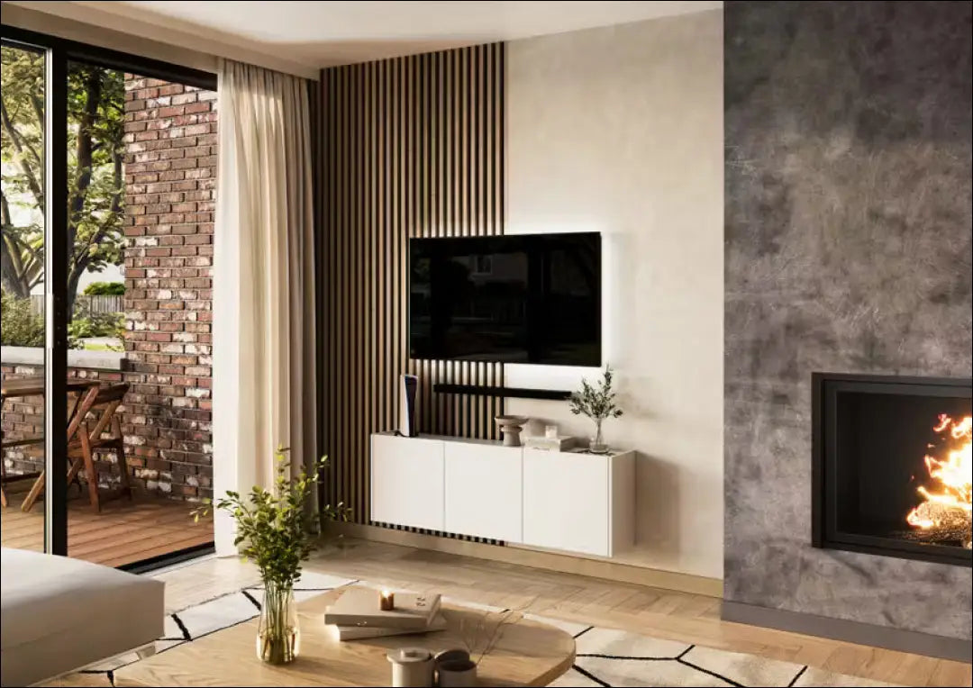 Pakabinamas TV staliukas SI1819 - €87 Save 50% 50-100, __label:Pristatymas 1-2 d.d., color-balta, material-mediena,
