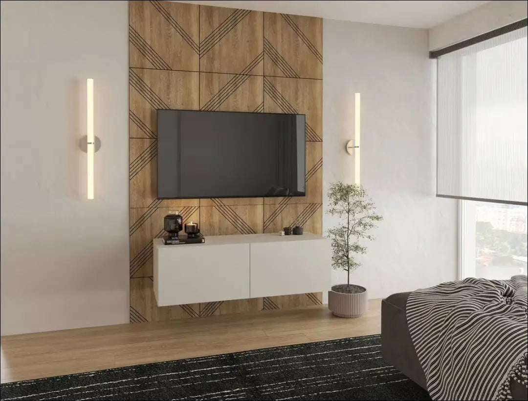 Pakabinamas TV staliukas SI2123 - €45 Save 60% 25-50, __label:Pristatymas 1-2 d.d., color-smelio, material-mediena,