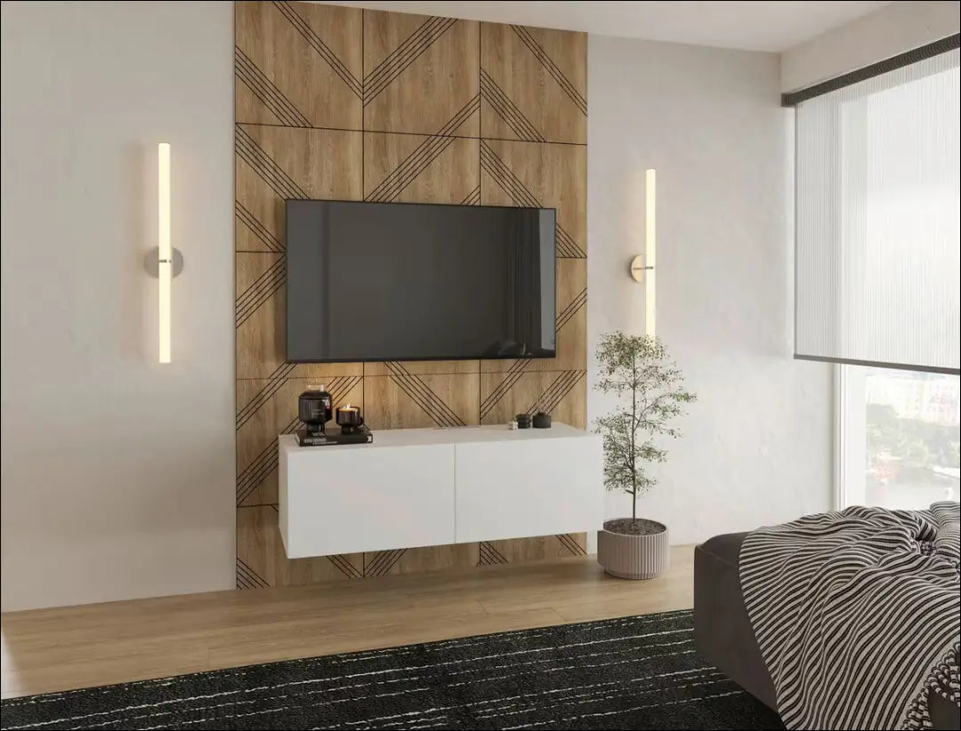 Pakabinamas TV staliukas SI2179 - €70 Save 50% 50-100, __label:Pristatymas 1-2 d.d., color-balta, material-mediena,