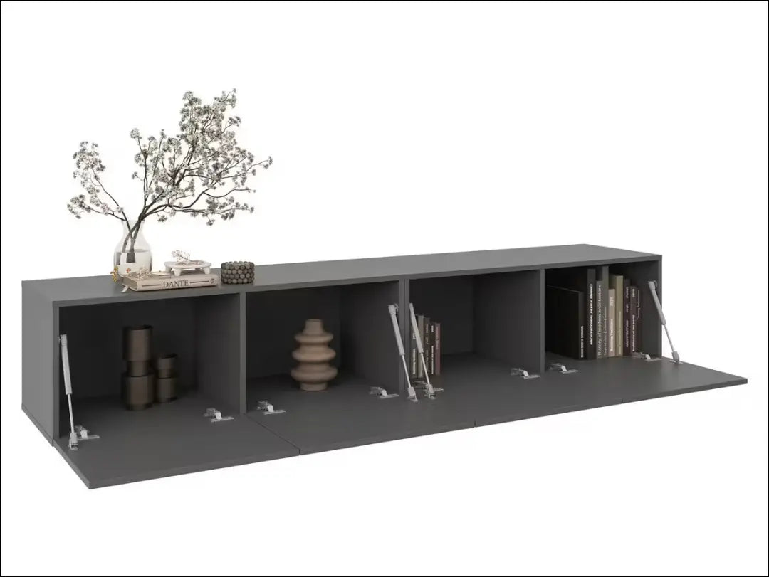 Pakabinamas TV staliukas SI2197 - €65 Save 60% 50-100, __label:Pristatymas 1-2 d.d., color-pilka, material-mediena,