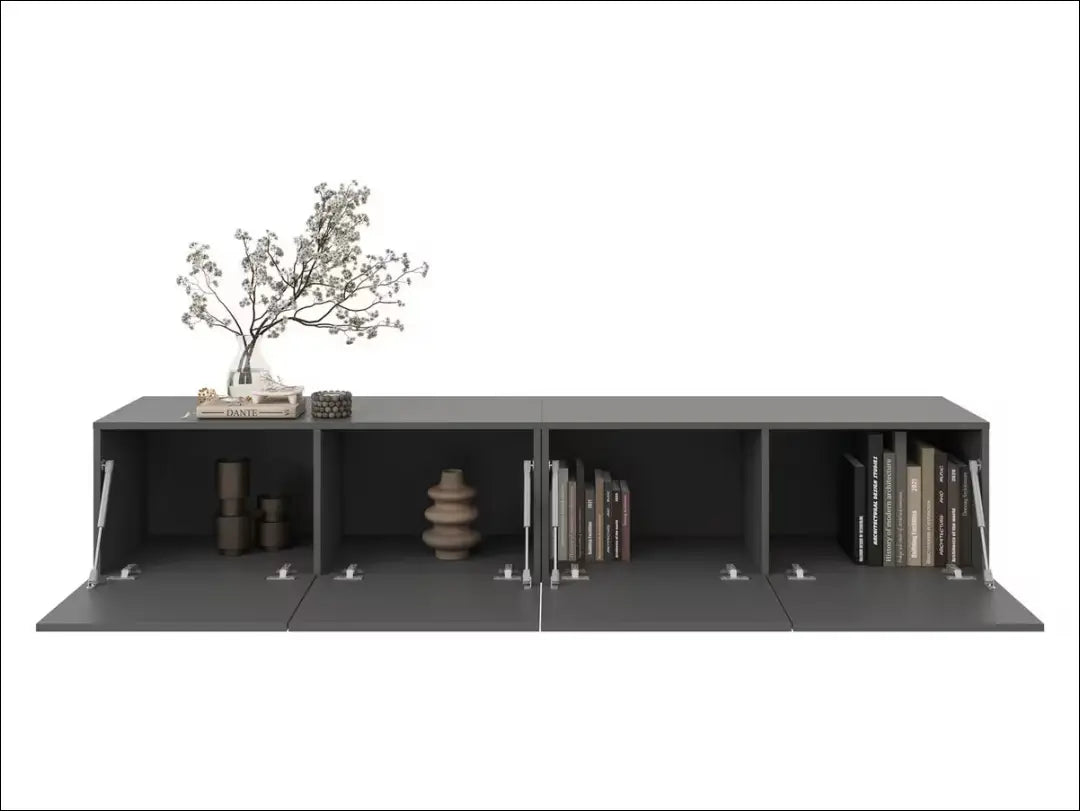 Pakabinamas TV staliukas SI2197 - €65 Save 60% 50-100, __label:Pristatymas 1-2 d.d., color-pilka, material-mediena,