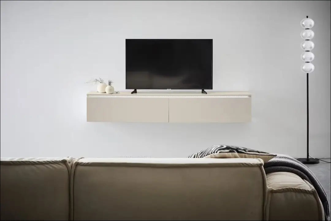 Pakabinamas TV staliukas su LED apšvietimu SI2214 - €105 Save 50% 100-200, __label:Pristatymas 1-2 d.d., color-smelio,