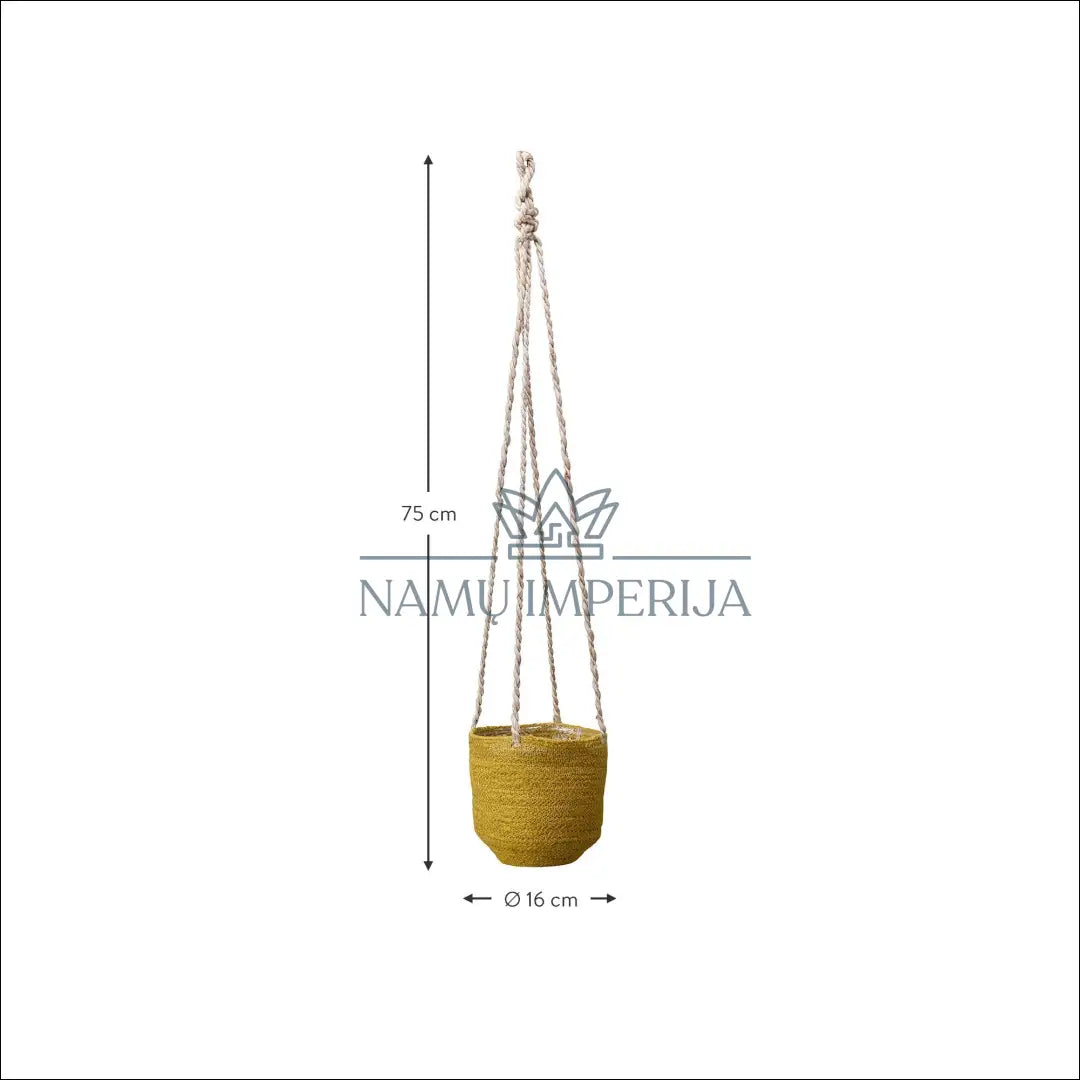 Pakabinamas vazonas DI2499 - €9 Save 65% __label:Pristatymas 1-2 d.d., color-geltona, color-smelio, interjeras,