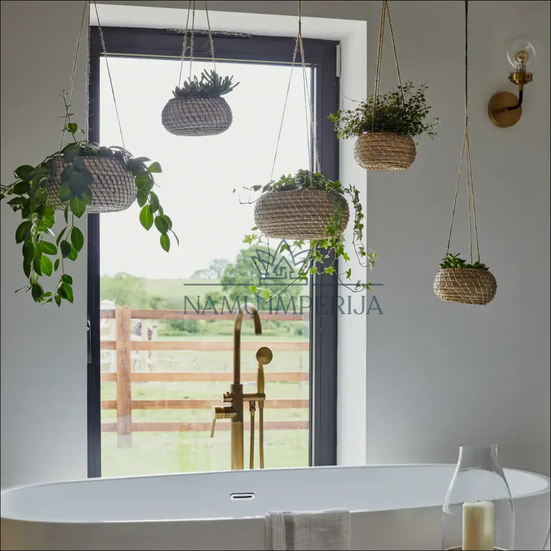 Pakabinamų vazonų komplektas (2vnt) DI8970 - €18 Save 50% __label:Pristatymas 1-2 d.d., color-melyna, color-smelio,