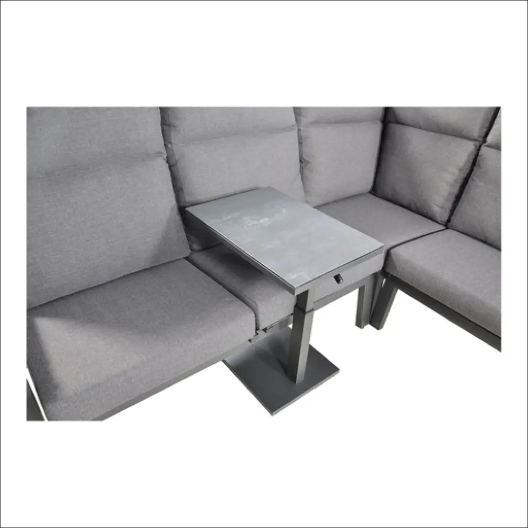 Pakeliamas šoninis staliukas SI1941 - €105 Save 50% 100-200, __label:Pristatymas 1-2 d.d., color-pilka, lauko baldai,