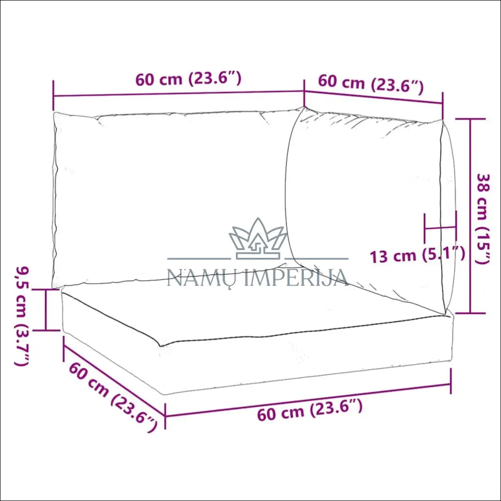 Palečių pagalvėlių komplektas (3vnt) LI811 - €19 Save 50% __label:Pristatymas 1-2 d.d., color-pilka, kedes-pagalvele,