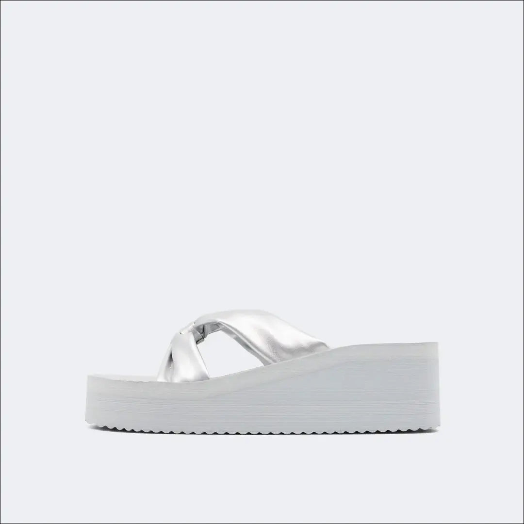 Paplūdimio šlepetės (36) DR116 - €25 Save 50% 25-50, __label:Pristatymas 1-2 d.d., color-pilka, color-sidabrine,