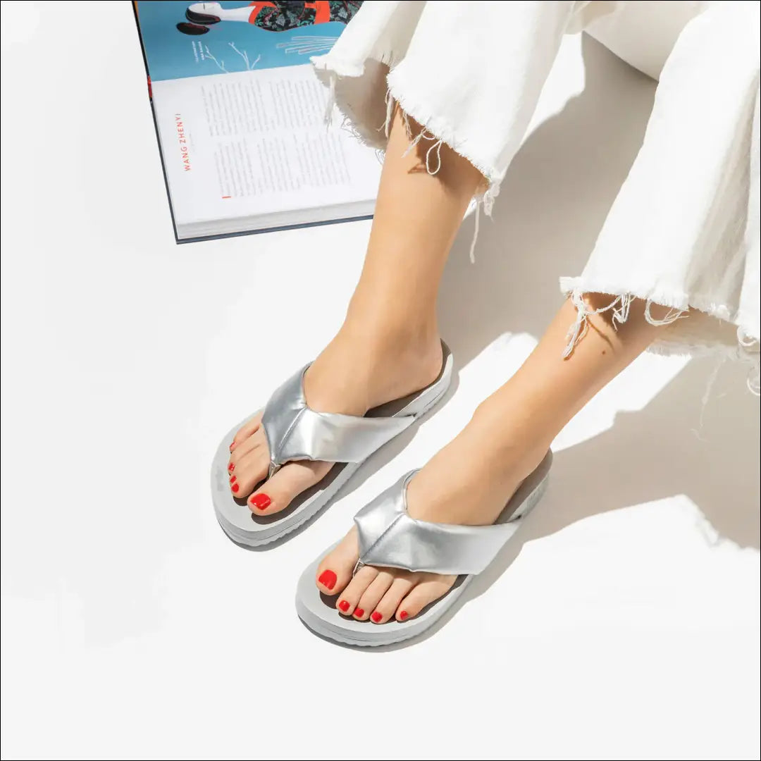 Paplūdimio šlepetės (37) DR122 - €23 Save 50% __label:Pristatymas 1-2 d.d., color-pilka, color-sidabrine, drabuziai,