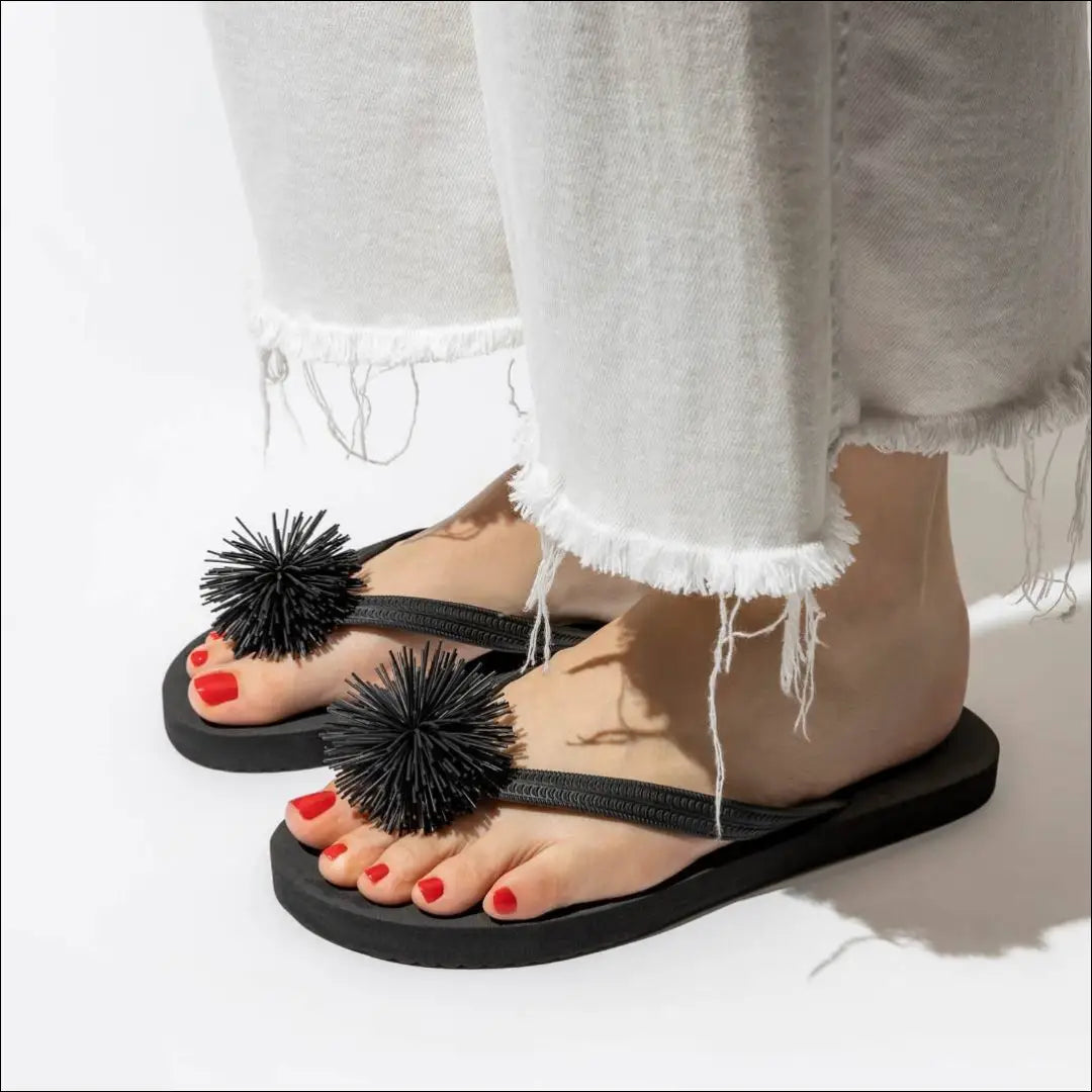 Paplūdimio šlepetės (41) DR137 - €18 Save 50% __label:Pristatymas 1-2 d.d., color-juoda, drabuziai, tekstile, under-25