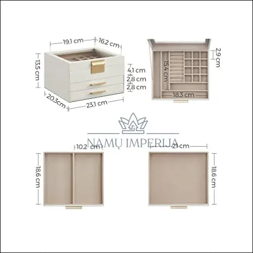 Papuošalų dėžutė SM1574 - €67 Save 40% 50-100, __label:Pristatymas 5-14 d.d., notouch30, papuosalu-dezute, song