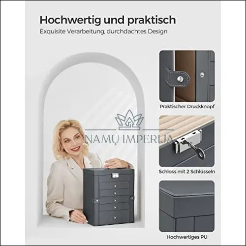 Papuošalų dėžutė SM1580 - €106 Save 30% 100-200, __label:Pristatymas 5-14 d.d., notouch30, papuosalu-dezute,