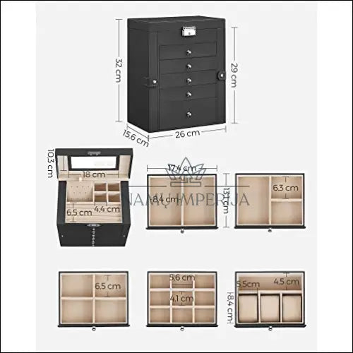 Papuošalų dėžutė SM1652 - €95 Save 40% 50-100, __label:Pristatymas 5-14 d.d., notouch30, papuosalu-dezute, song