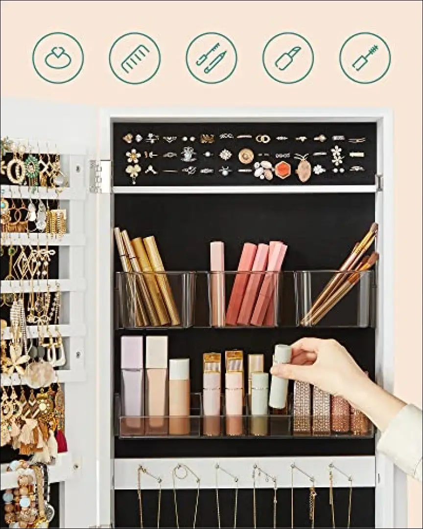 Papuošalų spintelė SM1568 - €153 Save 40% 100-200, __label:Pristatymas 5-14 d.d., notouch30, papuosalu-spintele, song