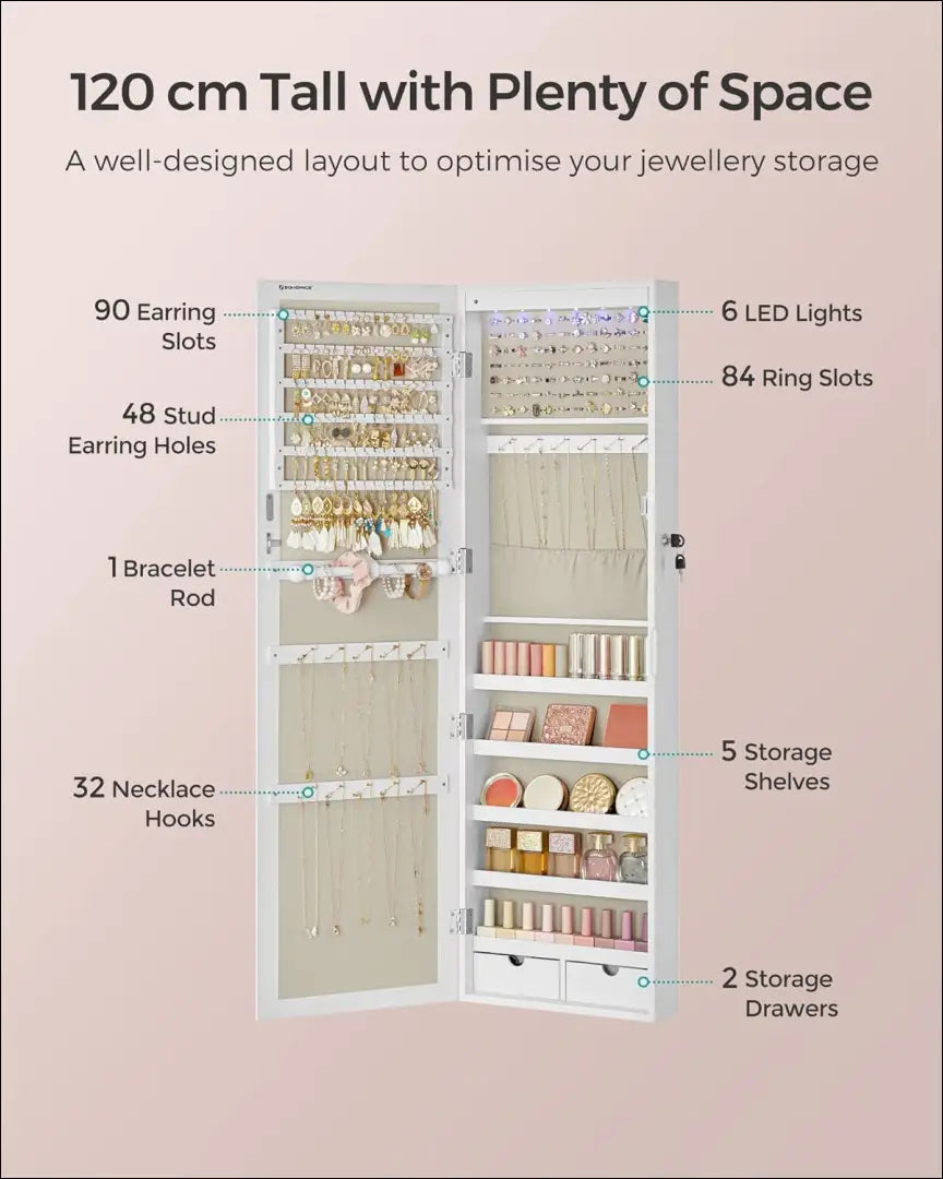 Papuošalų spintelė SM1589 - €110 Save 40% 100-200, __label:Pristatymas 5-14 d.d., notouch30, papuosalu-spintele, song