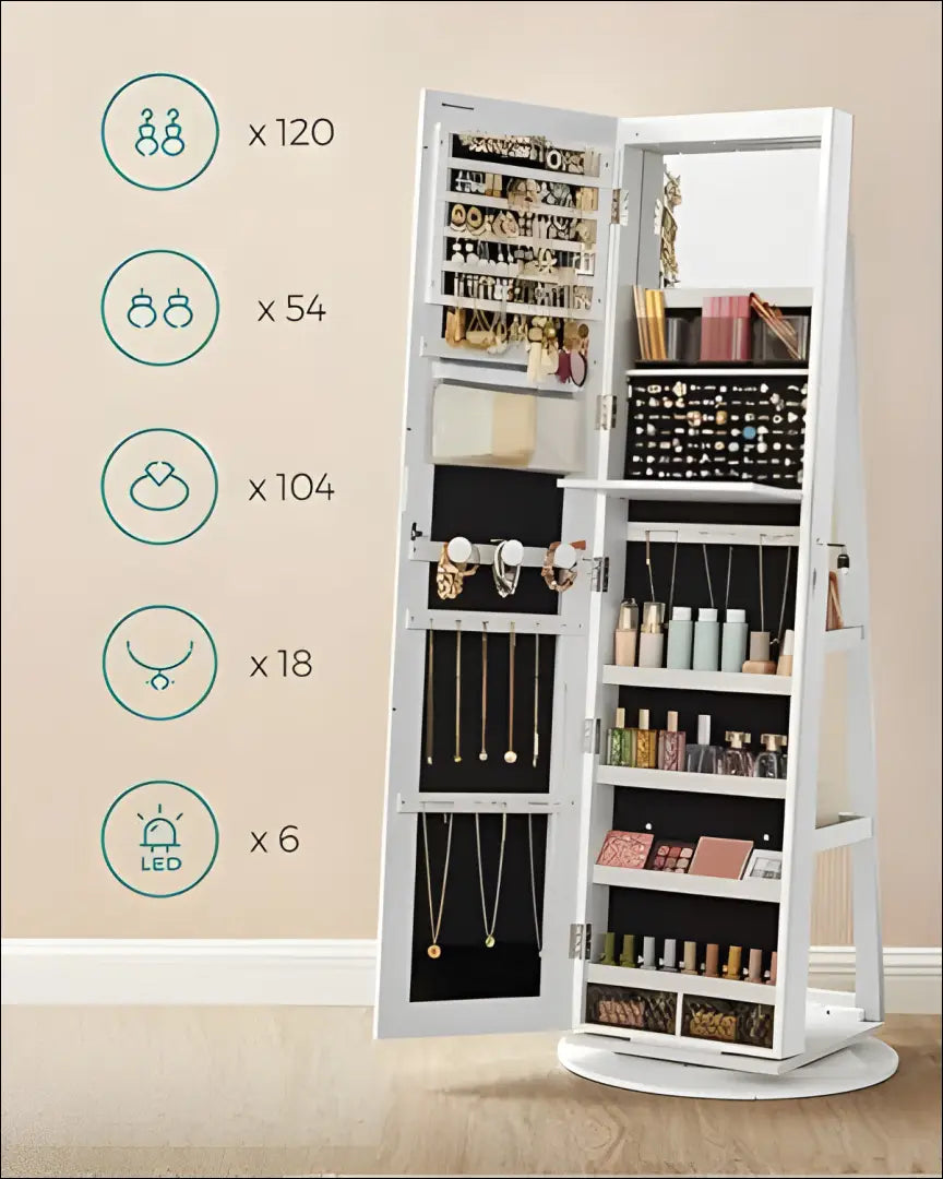 Papuošalų spintelė SM1593 - €223 Save 40% __label:Pristatymas 5-14 d.d., notouch30, over-200, papuosalu-spintele, song