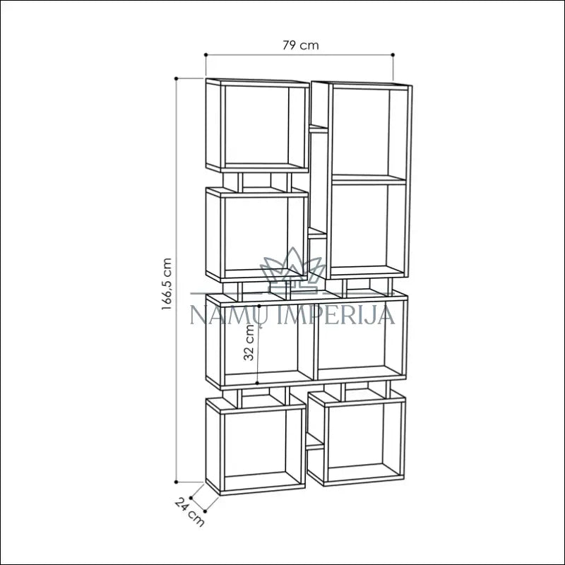 Pastatoma lentyna SI1485 - €84 Save 50% 50-100, __label:Pristatymas 1-2 d.d., biuro-baldai, biuro-lentynos, color-ruda