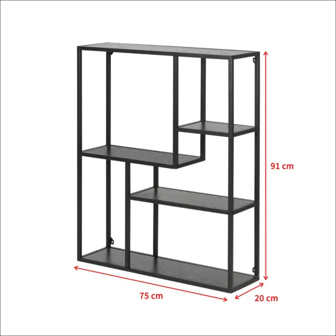 Pastatoma lentyna SI1582 - €83 Save 50% 50-100, __label:Pristatymas 1-2 d.d., biuro-baldai, biuro-lentynos, color-juoda