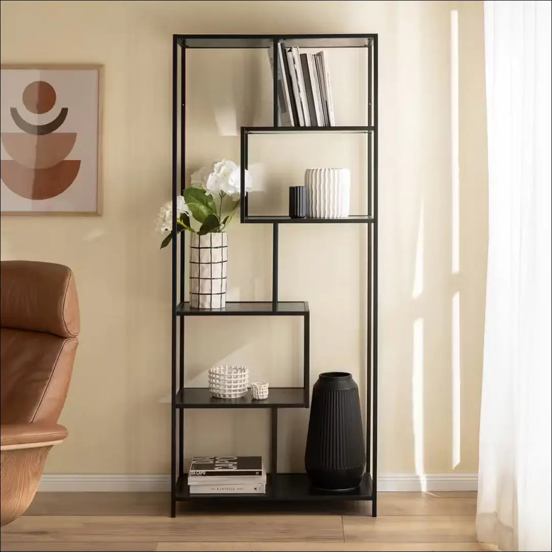Pastatoma lentyna SI1805 - €69 Save 50% 50-100, __label:Pristatymas 1-2 d.d., biuro-baldai, biuro-lentynos, color-juoda